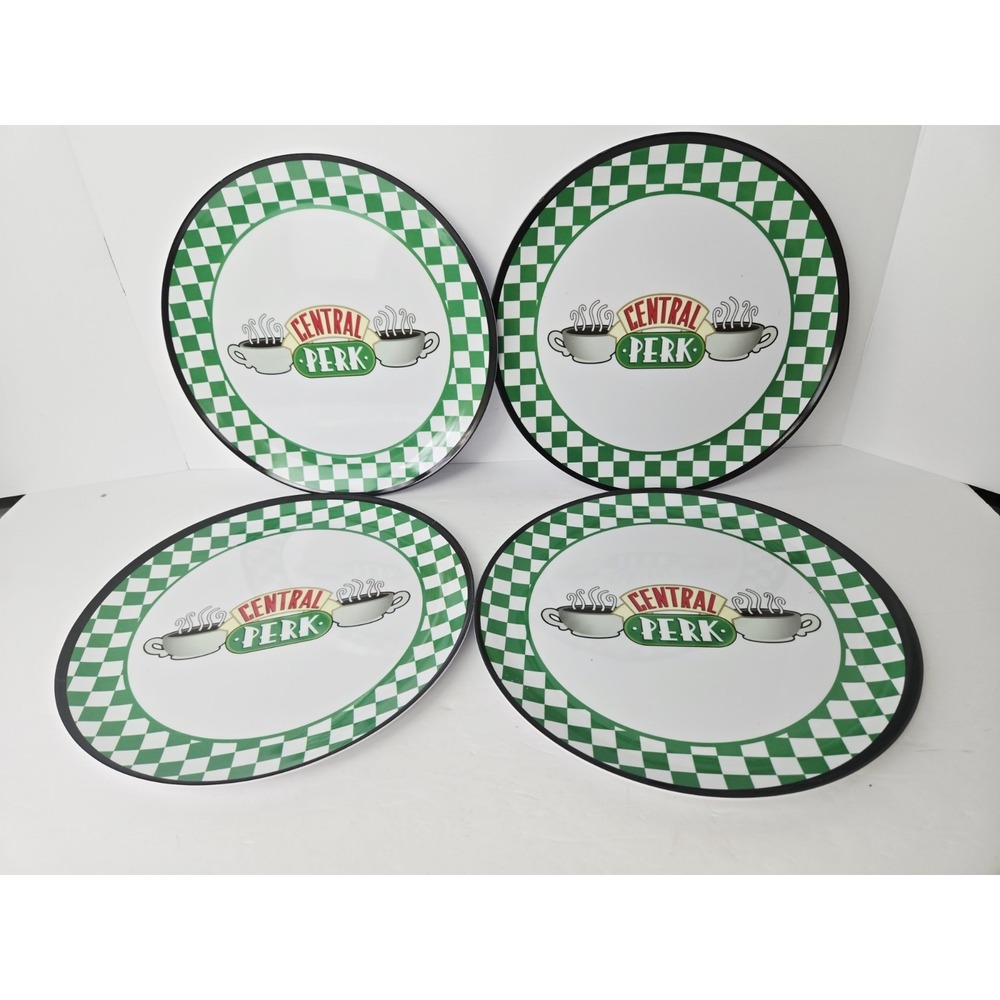 Friends Tv Show Melamine plate 10" set of 4 Central Perk
